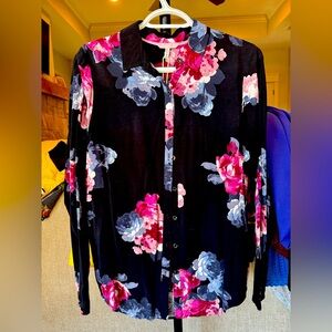 🛍️JOULES 🔴 Women Blouse-S black 💯 100%VISCOSE.